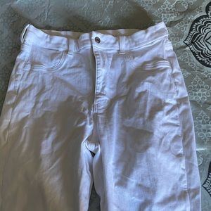 Curvy High Waited White jegging